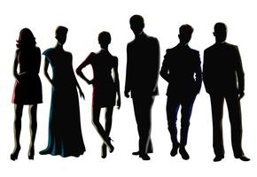 Men and Women Silhouette Vectors